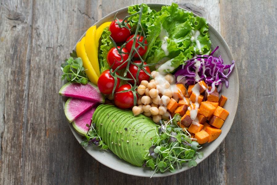 Salade et poké bowl